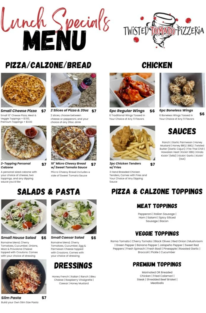 LUNCH SPECIALS | Discover Delicious Lunch Deals — Twisted Tomato